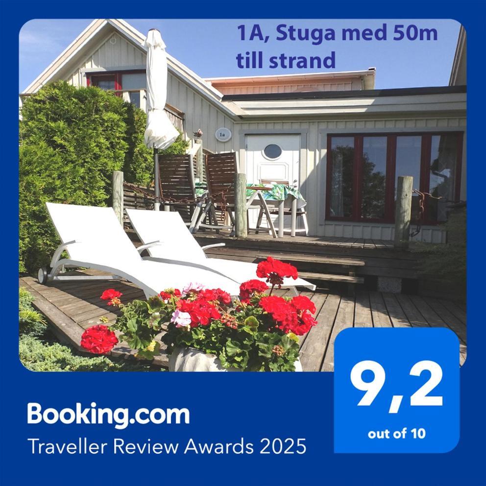 1A, Stuga Med 50M Till Strand Byxelkrok Exterior foto